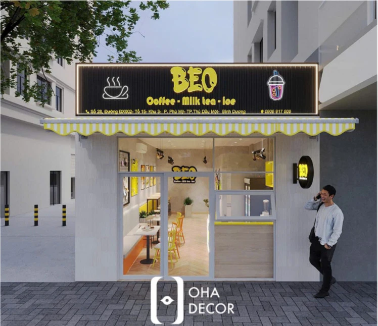 Thiết kế thi công quán cafe đẹp Đà Nẵng – BEO Coffee ấn tượng 1 thiết kế thi công quán cafe đẹp đà nẵng