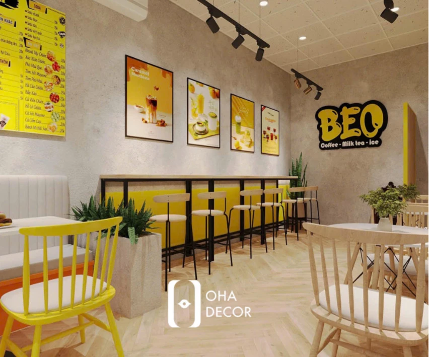 Thiết kế thi công quán cafe đẹp Đà Nẵng – BEO Coffee ấn tượng 4 thiết kế thi công quán cafe đẹp đà nẵng