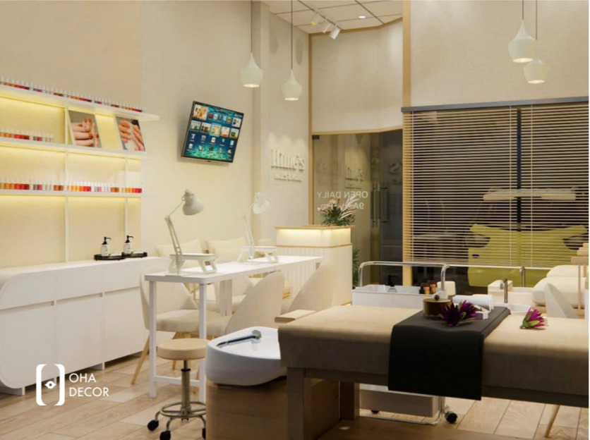 thiết kế thi công tiệm nail hiện đại Đà Nẵng chuyên nghiệp