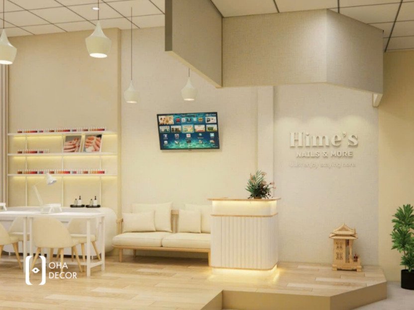 thiết kế thi công tiệm nail hiện đại Đà Nẵng chuyên nghiệp