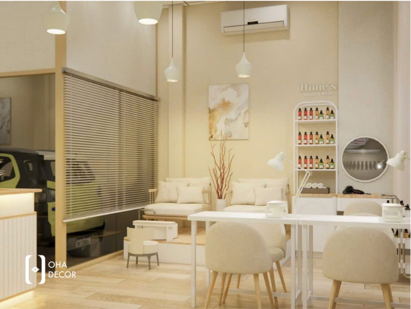 thiết kế thi công tiệm nail hiện đại Đà Nẵng chuyên nghiệp