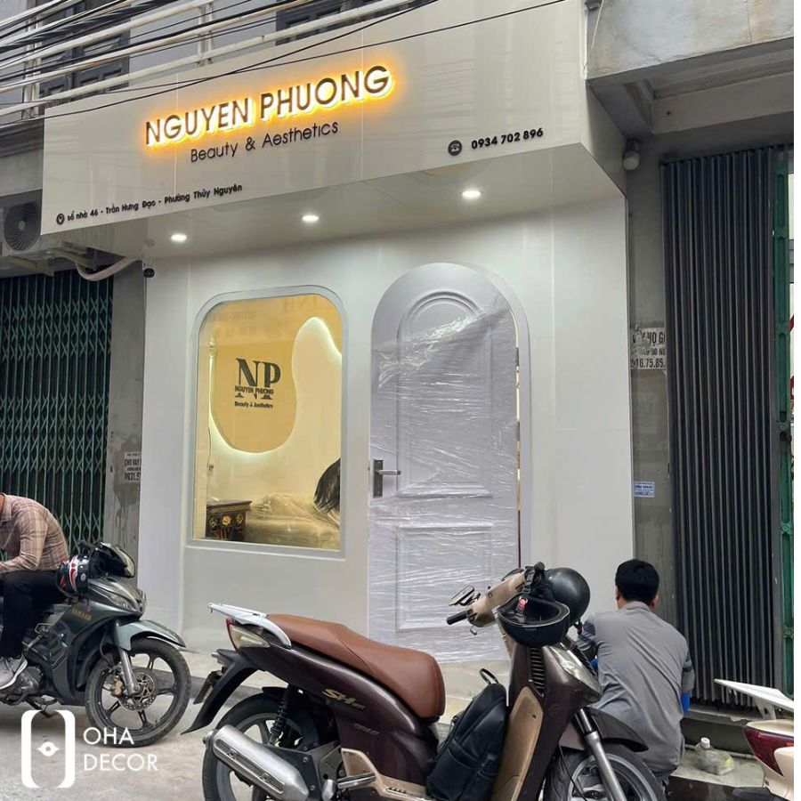 dự án thi công thiết kế nguyen phuong beauty hcm
