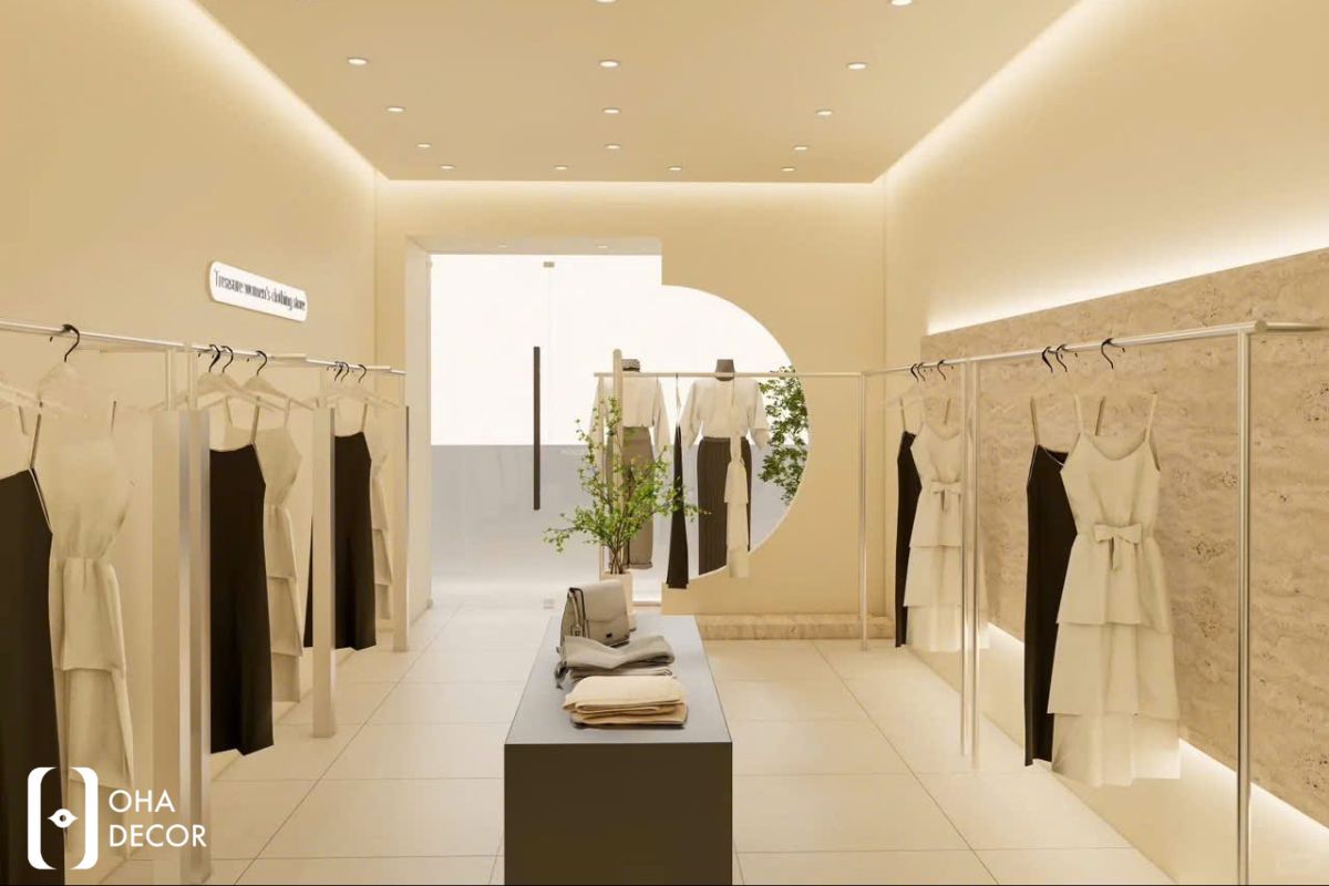 Dự Án Thi Công Thiết Kế Tiệm Quần Áo Kim Oanh Shop Hiện Đại Thu Hút 6 dự án thi công thiết kế tiệm quần áo kim oanh shop