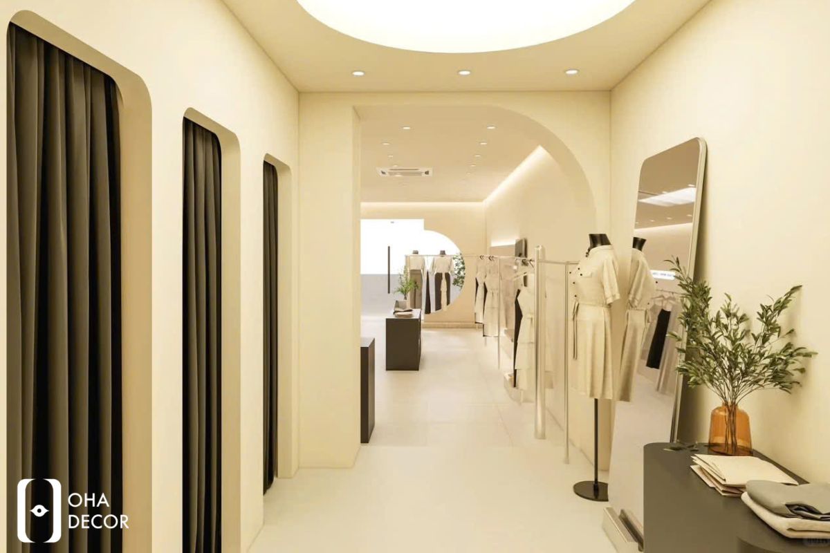 Dự Án Thi Công Thiết Kế Tiệm Quần Áo Kim Oanh Shop Hiện Đại Thu Hút 4 dự án thi công thiết kế tiệm quần áo kim oanh shop