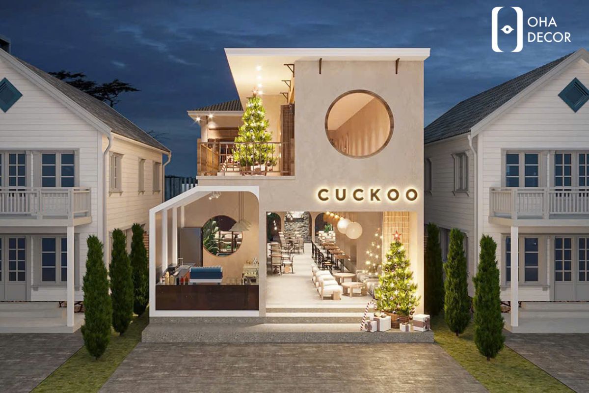 Dự Án Thiết Kế Thi Công CUCKOO CAFFEE Quảng Bình - Thiết Kế Quán Cafe Ấn Tượng 1 dự án thiết kế thi công cuckoo caffee quảng bình