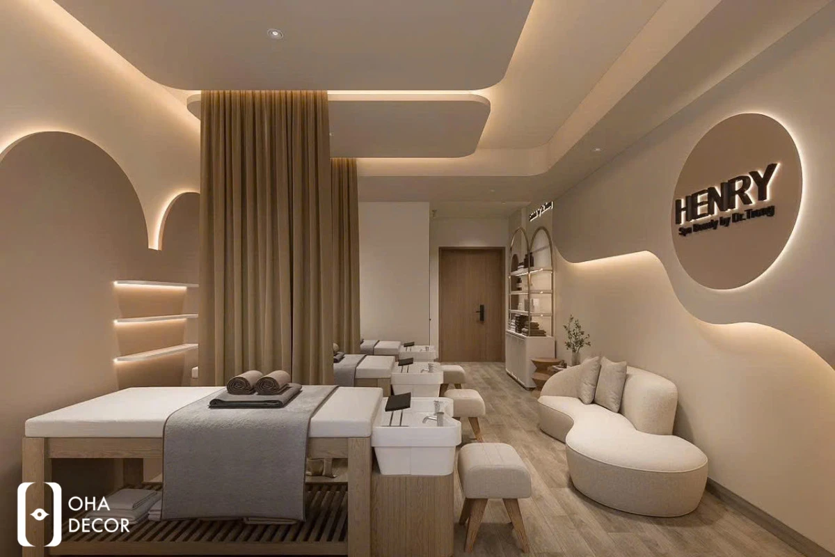 Dự Án Thiết Kế Thi Công HENRY SPA Đà Nẵng - Không Gian Spa Tinh Tế Nhẹ Nhàng 5 dự án thiết kế thi công henry spa đà nẵng