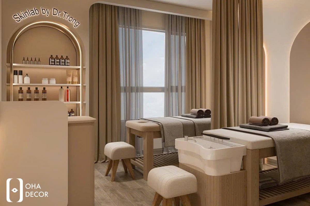 Dự Án Thiết Kế Thi Công HENRY SPA Đà Nẵng - Không Gian Spa Tinh Tế Nhẹ Nhàng 3 dự án thiết kế thi công henry spa đà nẵng
