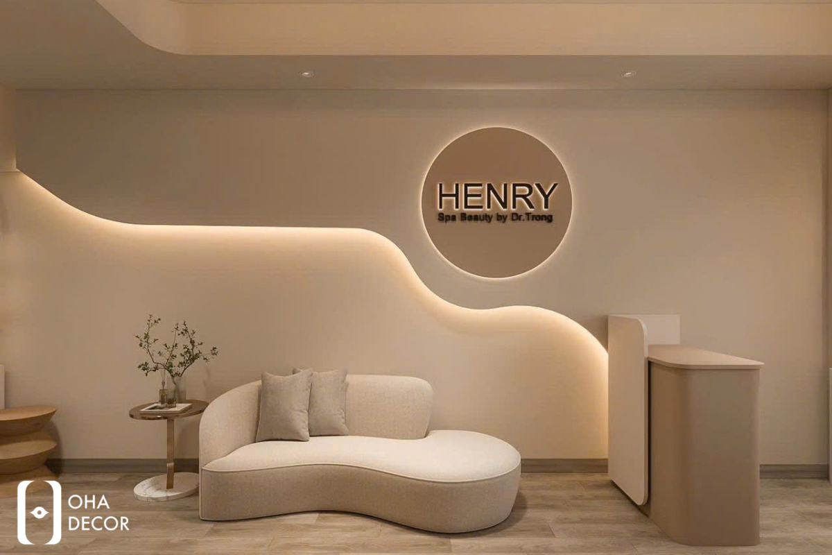 Dự Án Thiết Kế Thi Công HENRY SPA Đà Nẵng - Không Gian Spa Tinh Tế Nhẹ Nhàng 1 dự án thiết kế thi công henry spa đà nẵng