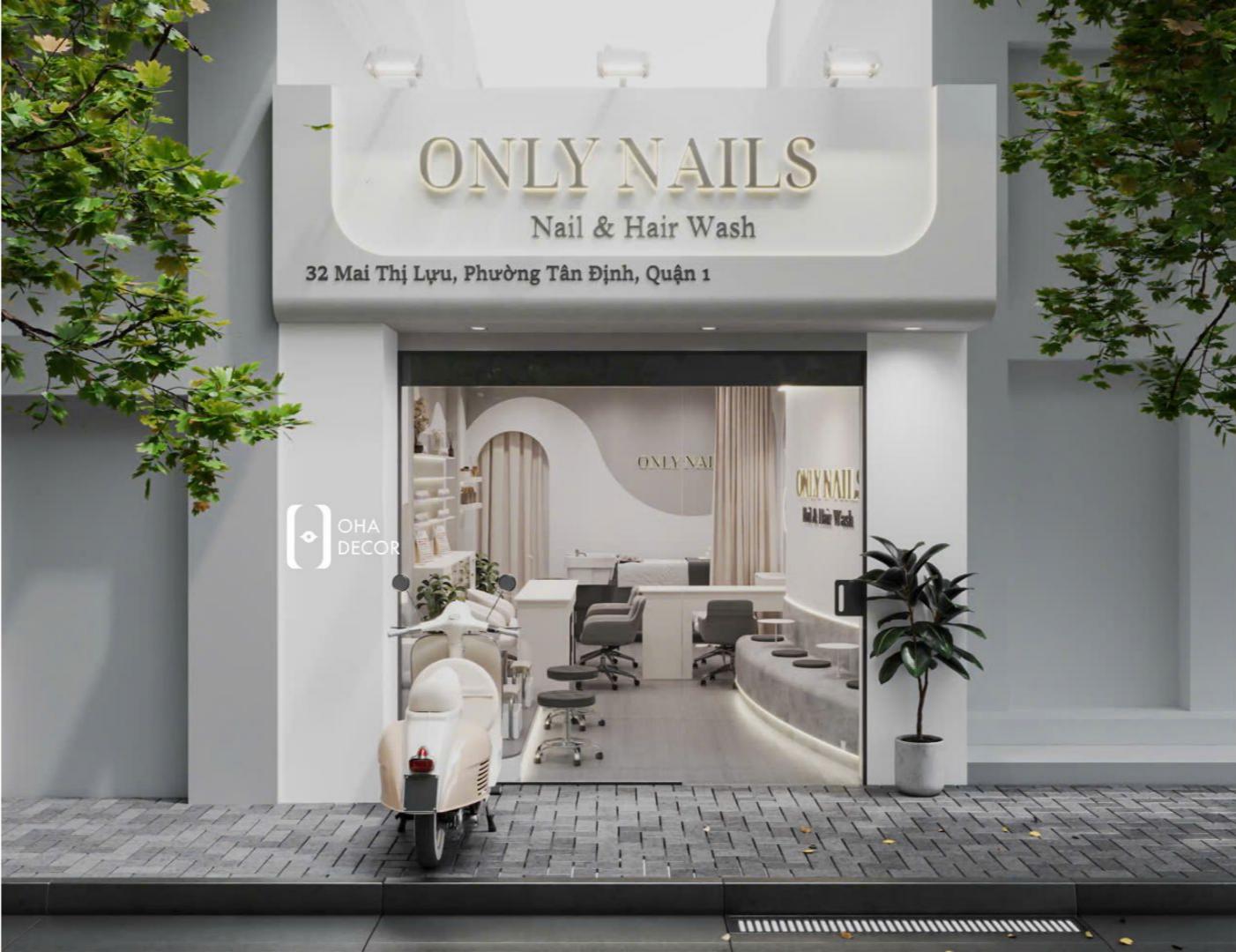 Dự án thi công thiết kế ONLY NAILS Hà Nội – Không gian nails hiện đại và chuyên nghiệp 1 thi cong thiet ke only nails ha noi1 1