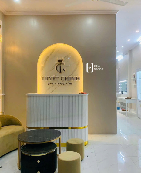 Dự án thi công thiết kế Tuyết Chinh Spa Quảng Bình – Không gian spa hiện đại và thư giãn 2 thi công thiết kế Tuyết Chinh Spa Quảng Bình