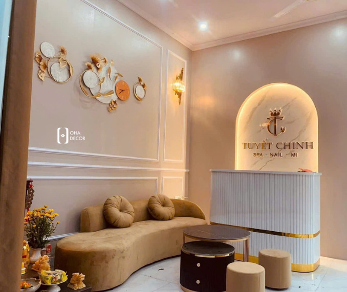 Dự án thi công thiết kế Tuyết Chinh Spa Quảng Bình – Không gian spa hiện đại và thư giãn 3 thi công thiết kế Tuyết Chinh Spa Quảng Bình
