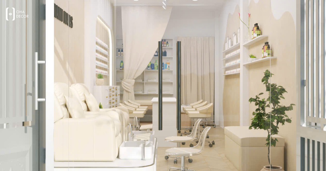 Dự án thiết kế thi công NAMI NAILS Đà Nẵng – Không gian làm đẹp hiện đại và chuyên nghiệp 2 thiết kế thi công NAMI NAILS Đà Nẵng