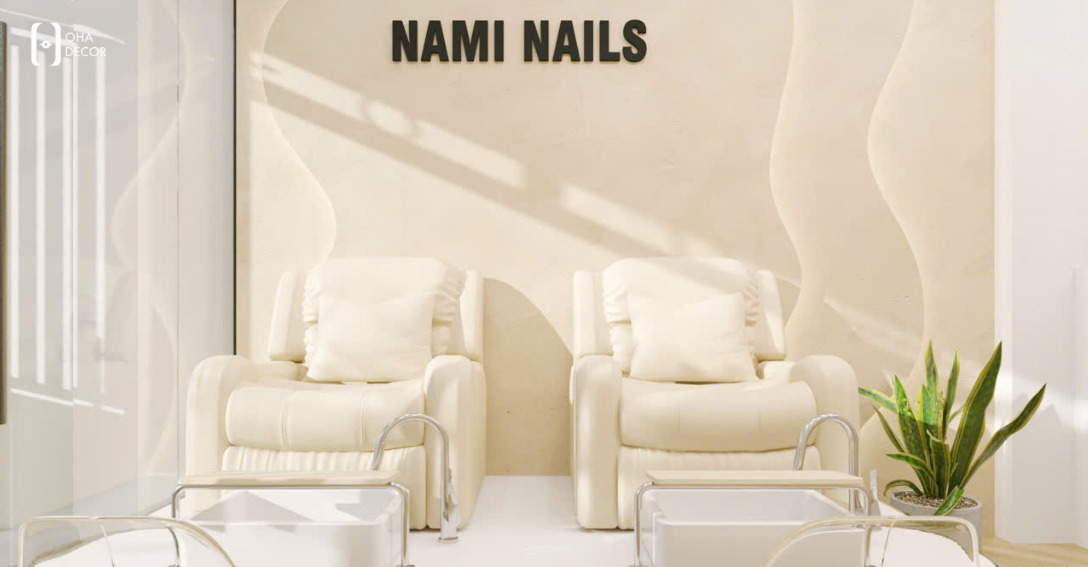Dự án thiết kế thi công NAMI NAILS Đà Nẵng – Không gian làm đẹp hiện đại và chuyên nghiệp 3 thiết kế thi công NAMI NAILS Đà Nẵng