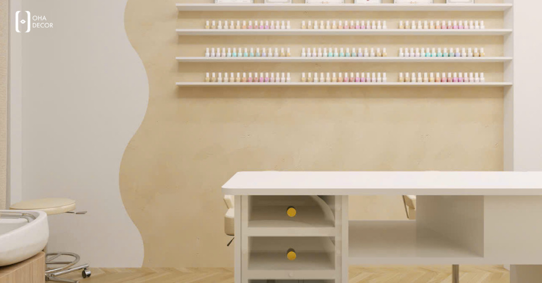 Dự án thiết kế thi công NAMI NAILS Đà Nẵng – Không gian làm đẹp hiện đại và chuyên nghiệp 5 thiết kế thi công NAMI NAILS Đà Nẵng