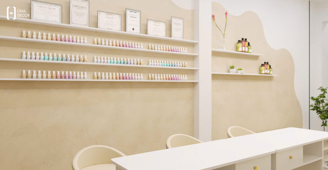 Dự án thiết kế thi công NAMI NAILS Đà Nẵng – Không gian làm đẹp hiện đại và chuyên nghiệp 6 thiết kế thi công NAMI NAILS Đà Nẵng