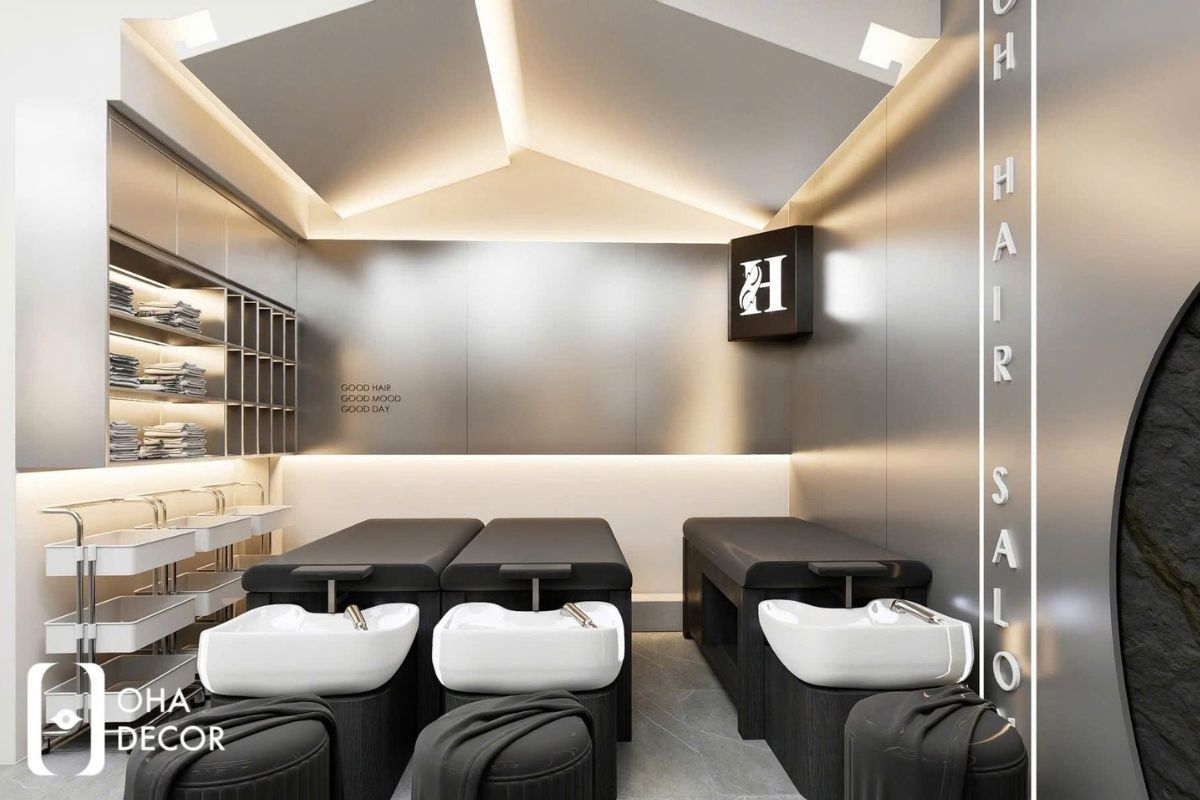 Thiết kế và thi công Hair Studio Đà Nẵng - Không gian làm đẹp hiện đại dễ vận hành 4 thiết kế và thi công hair studio đà nẵng