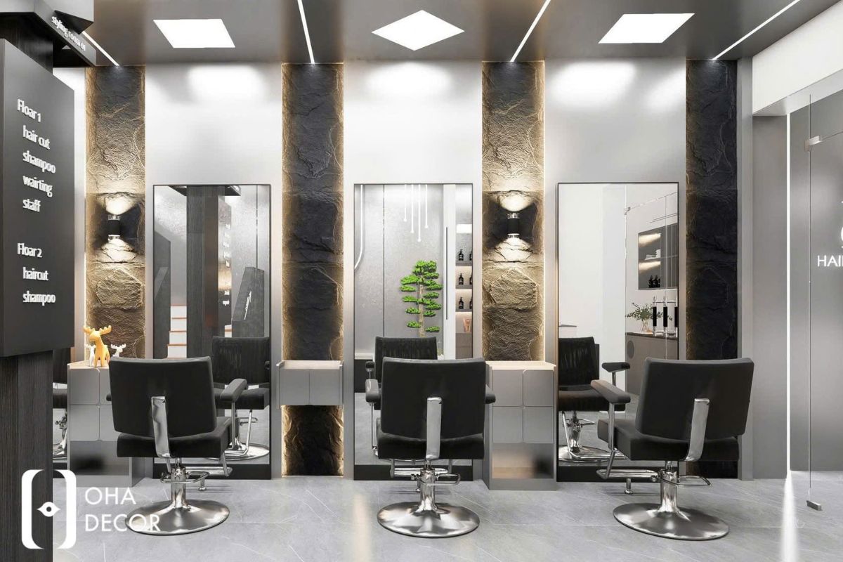 Thiết kế và thi công Hair Studio Đà Nẵng - Không gian làm đẹp hiện đại dễ vận hành 5 thiết kế và thi công hair studio đà nẵng