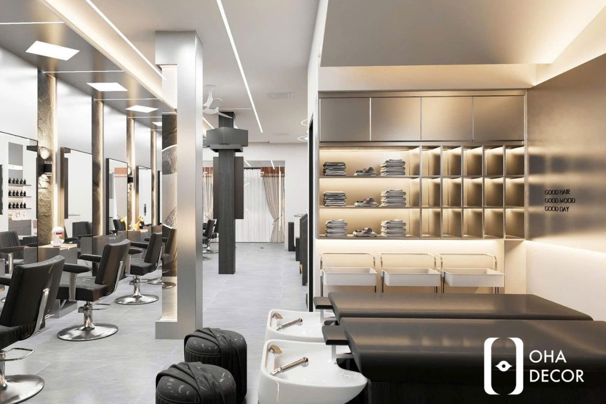 Thiết kế và thi công Hair Studio Đà Nẵng - Không gian làm đẹp hiện đại dễ vận hành 3 thiết kế và thi công hair studio đà nẵng