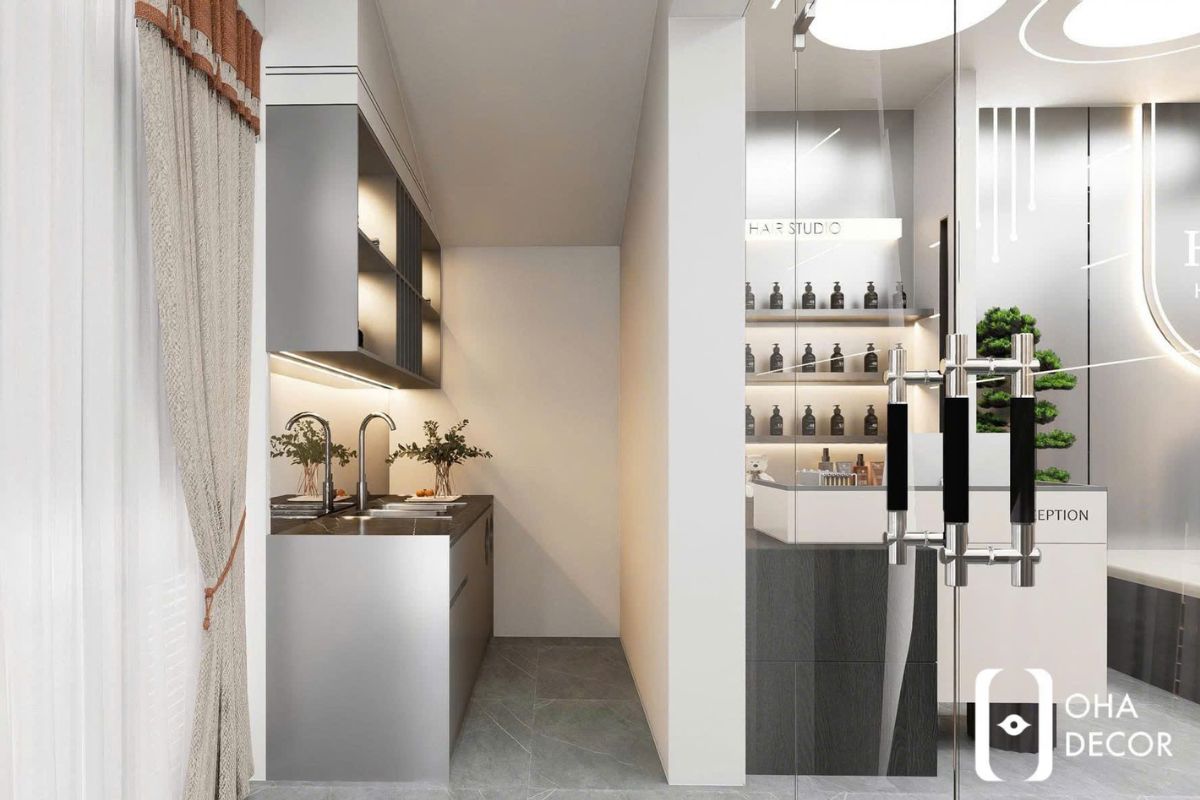 Thiết kế và thi công Hair Studio Đà Nẵng - Không gian làm đẹp hiện đại dễ vận hành 6 thiết kế và thi công hair studio đà nẵng