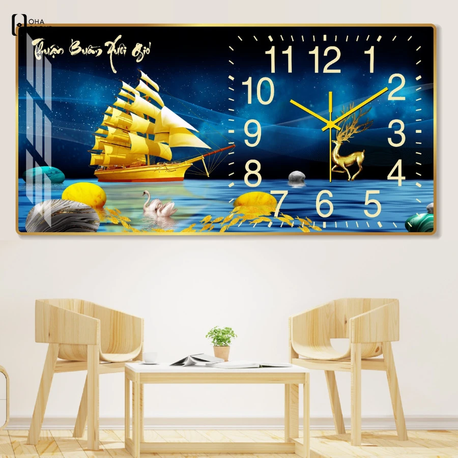 Tranh đồng hồ phong thủy treo văn phòng Tây Ninh: 4 tiêu chí chọn hợp tài lộc 1 tranh đồng hồ phong thủy treo văn phòng Tây Ninh