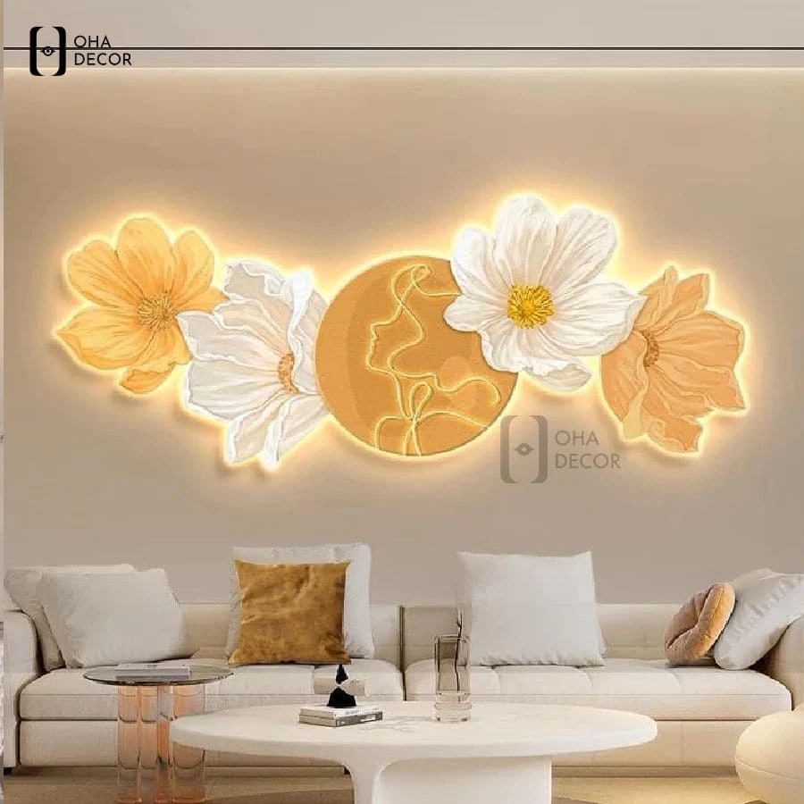 Bừng sáng không gian với các dòng tranh hoa 3D LED tiệm nail tại Tuyên Quang 2026 6 Chất liệu phôi cao cấp giúp Tranh hoa 3d led tiệm nail chống ẩm mốc và dễ dàng lau chùi