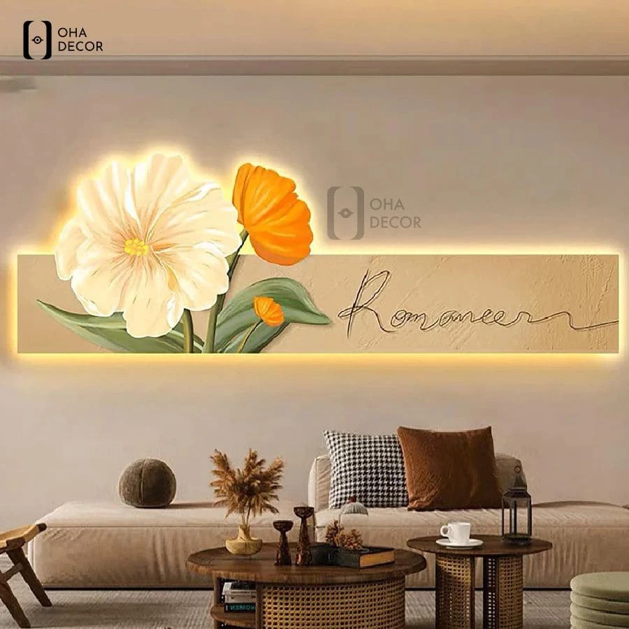 Bừng sáng không gian với các dòng tranh hoa 3D LED tiệm nail tại Tuyên Quang 2026 7 Sản phẩm hoàn thiện chỉn chu và đạt độ sắc nét tuyệt đối đối với dòng Tranh hoa 3d led tiệm nail tại Oha Decor