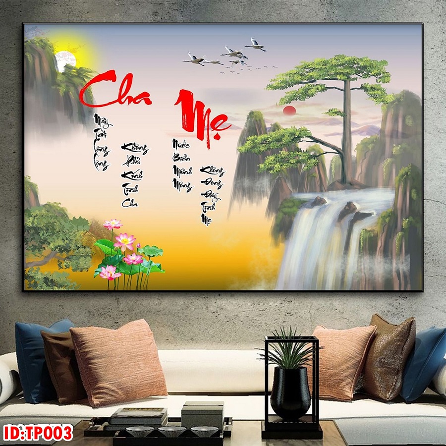 7 mẫu tranh phong thủy phòng khách Tây Ninh được yêu thích 2 tranh phong thủy phòng khách Tây Ninh