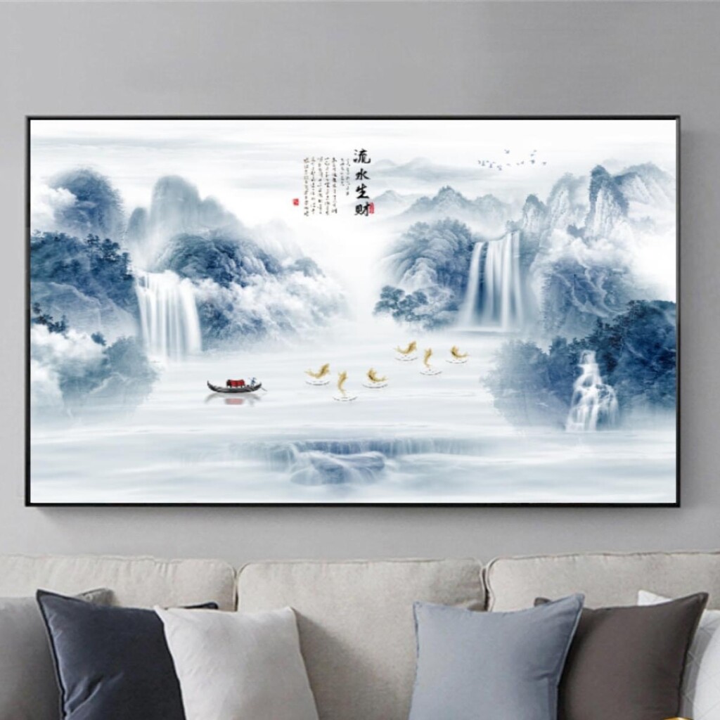 7 mẫu tranh phong thủy phòng khách Tây Ninh được yêu thích 5 tranh phong thủy phòng khách Tây Ninh