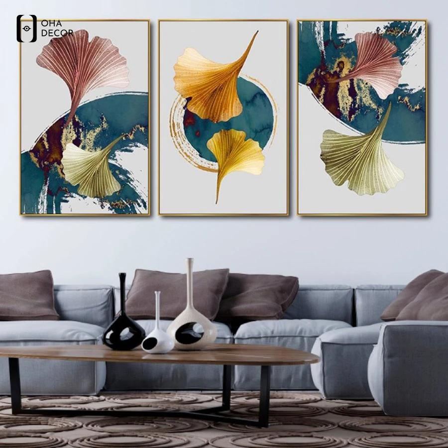 Bộ 3 tranh treo tường trang trí nhà Vĩnh Phúc đẹp cho mọi không gian 1 Bộ 3 tranh treo tường trang trí nhà Vĩnh Phúc sinh động