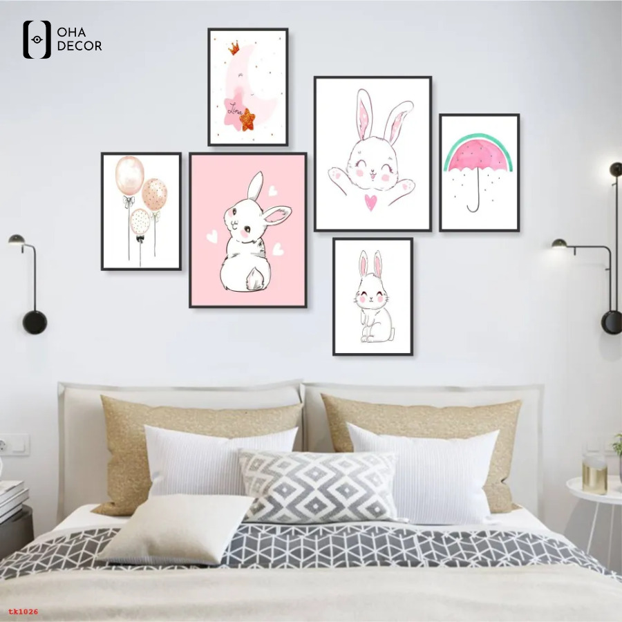 Kinh nghiệm chọn bộ 6 tranh canvas decor phòng ngủ An Giang đẹp và hài hòa 1 Bộ 6 tranh canvas decor phòng ngủ An Giang được nhiều gia đình yêu thích