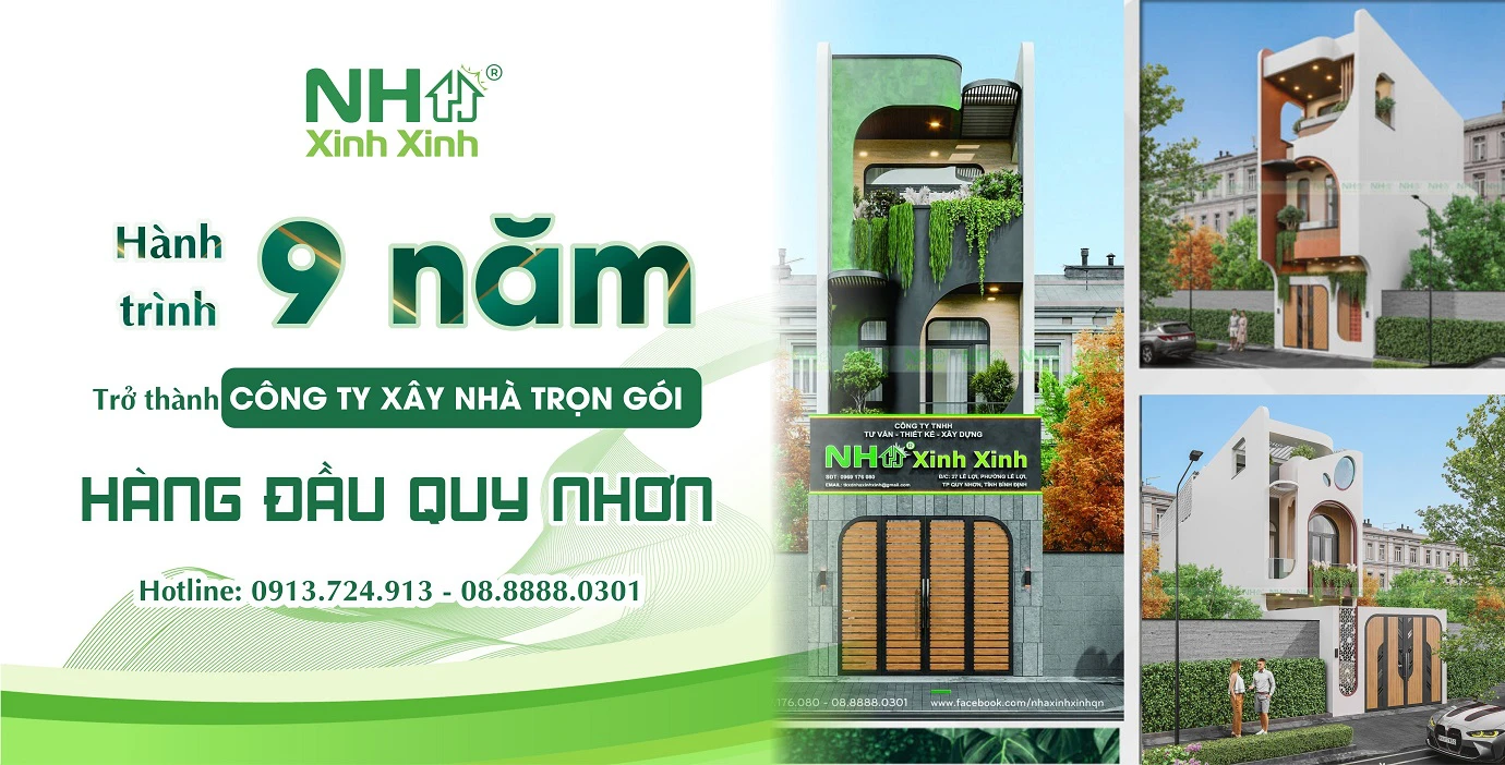 đơn vị thiết kế thi công trọn gói Quy Nhơn tốt