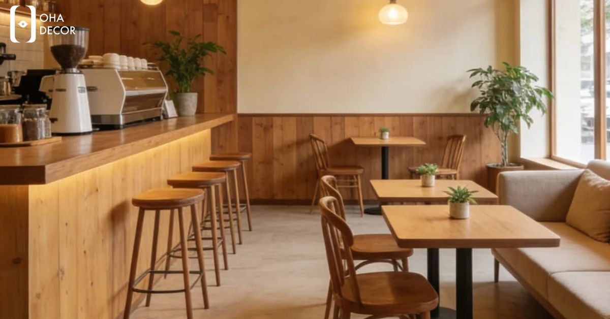 dự án thiết kế thi công coffee giá rẻ kon tum