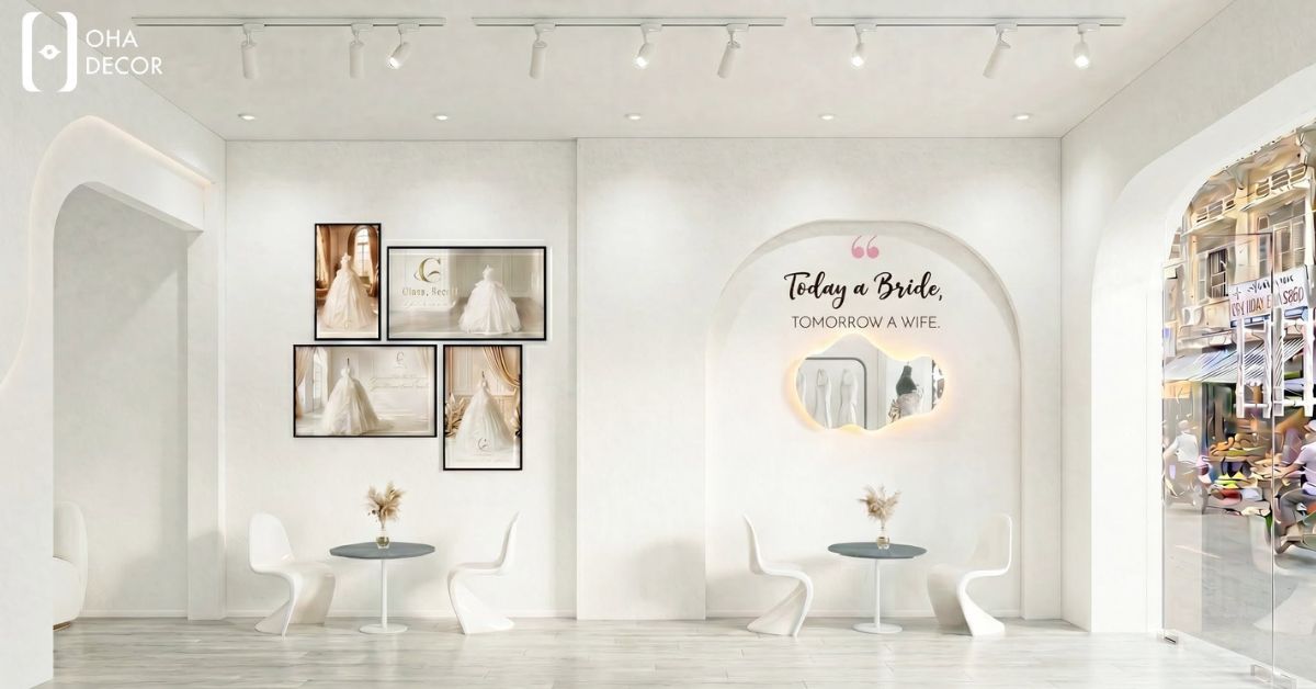 Dự Án Thiết Kế Thi Công Shop Đồ Cưới Quy Nhơn | Không Gian Sang Trọng Tôn Vinh Khoảnh Khắc Hạnh Phúc 1 dự án thiết kế thi công shop đồ cưới quy nhơn