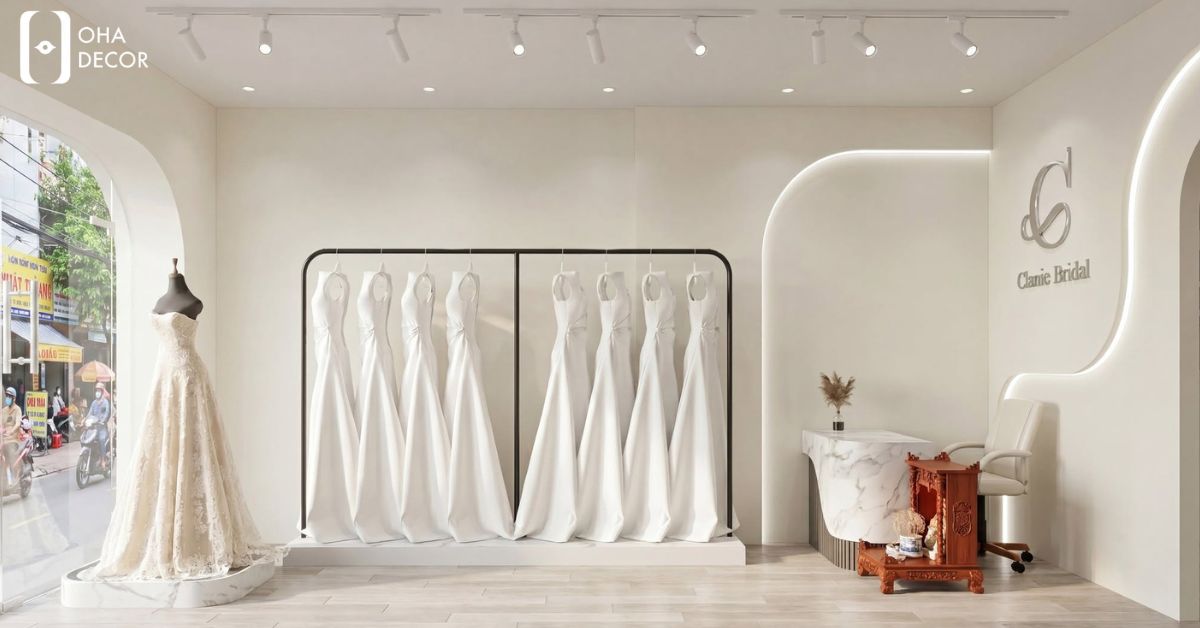 Dự Án Thiết Kế Thi Công Shop Đồ Cưới Quy Nhơn | Không Gian Sang Trọng Tôn Vinh Khoảnh Khắc Hạnh Phúc 2 dự án thiết kế thi công shop đồ cưới quy nhơn