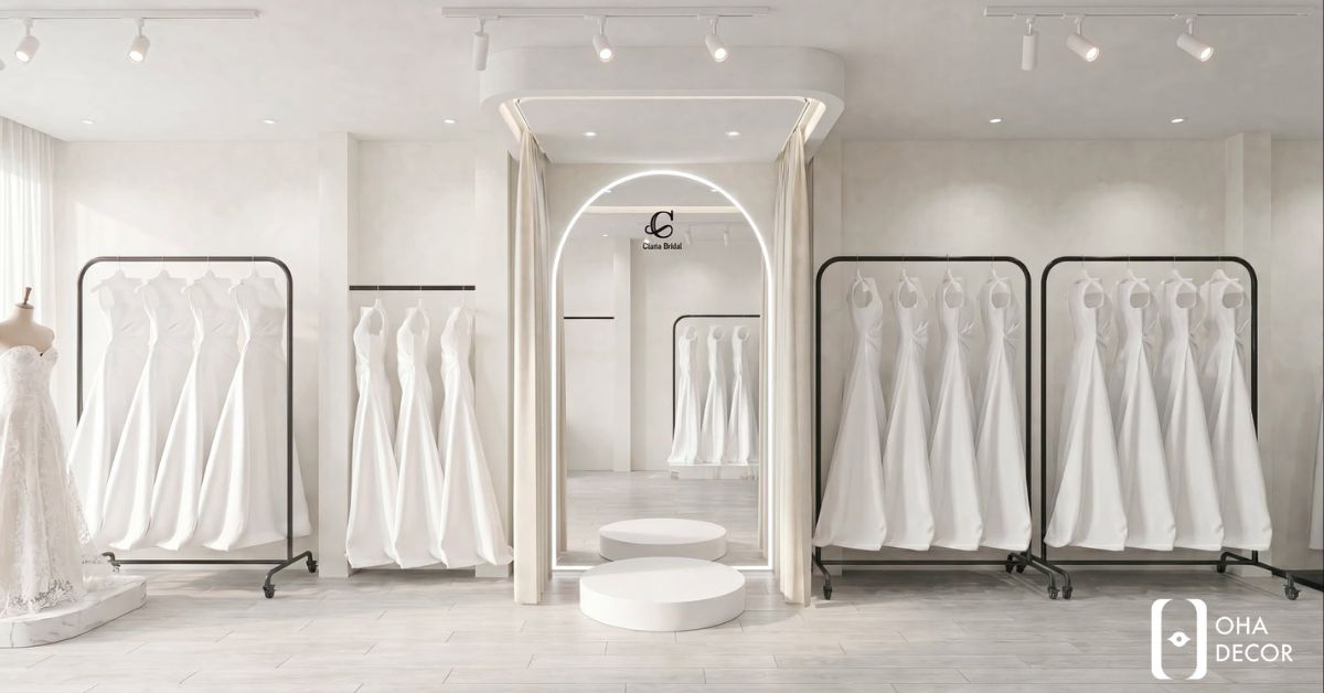 Dự Án Thiết Kế Thi Công Shop Đồ Cưới Quy Nhơn | Không Gian Sang Trọng Tôn Vinh Khoảnh Khắc Hạnh Phúc 3 dự án thiết kế thi công shop đồ cưới quy nhơn