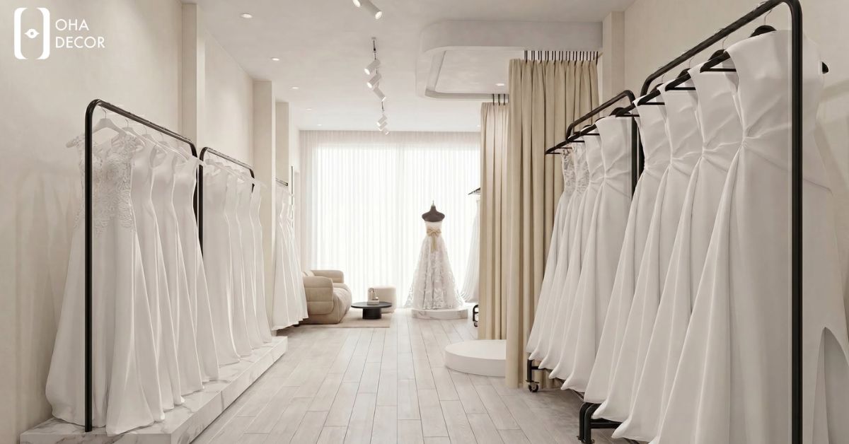 Dự Án Thiết Kế Thi Công Shop Đồ Cưới Quy Nhơn | Không Gian Sang Trọng Tôn Vinh Khoảnh Khắc Hạnh Phúc 4 dự án thiết kế thi công shop đồ cưới quy nhơn