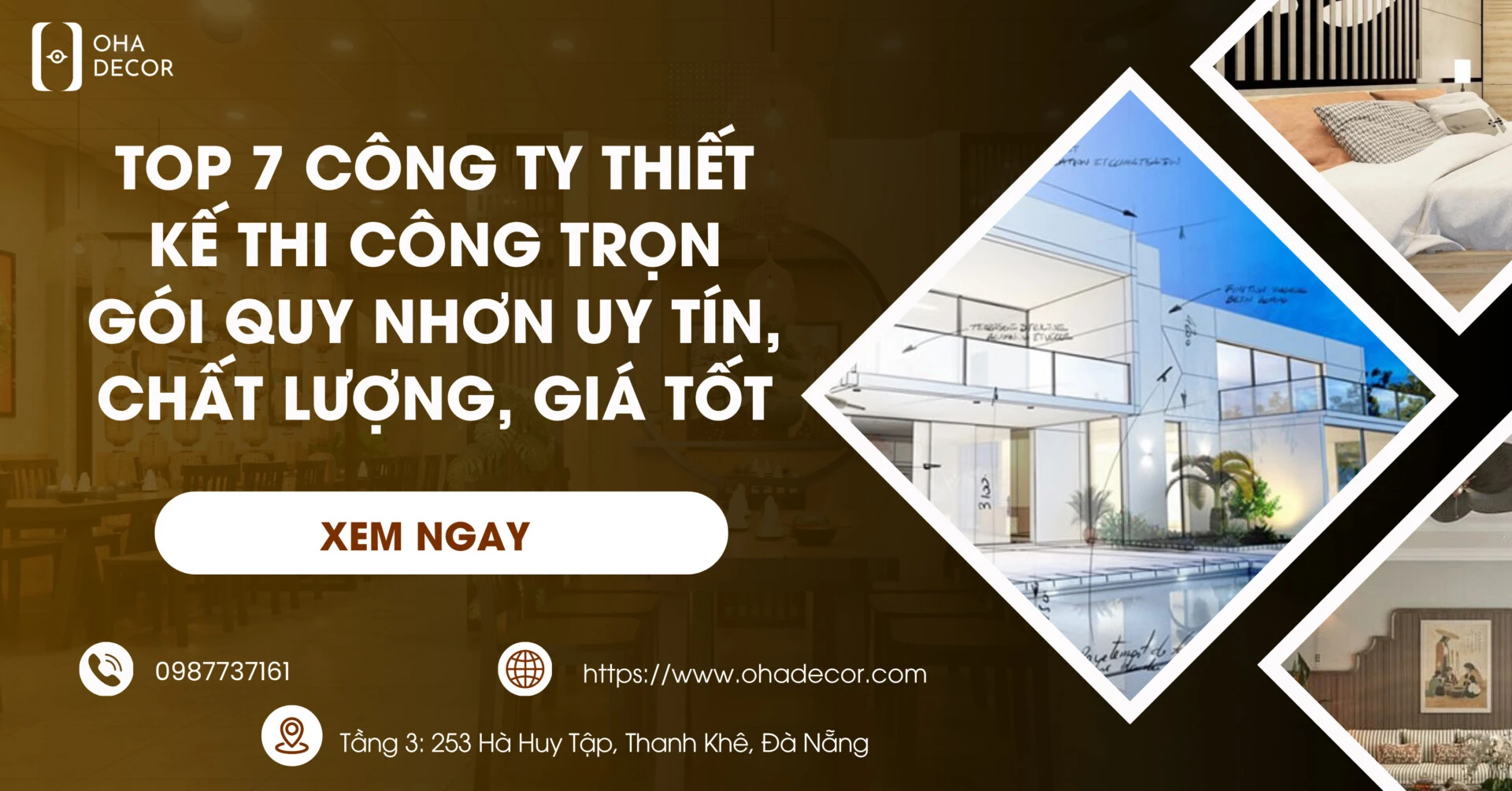 Công ty thiết kế thi công trọn gói Quy Nhơn uy tín