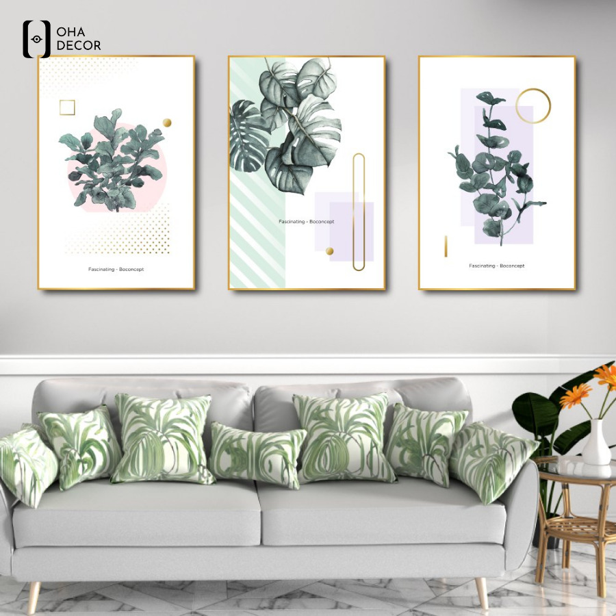 Bộ 3 tranh treo tường trang trí nhà Vĩnh Phúc đẹp cho mọi không gian 3 Mẫu bộ 3 tranh treo tường trang trí nhà Vĩnh Phúc được yêu thích