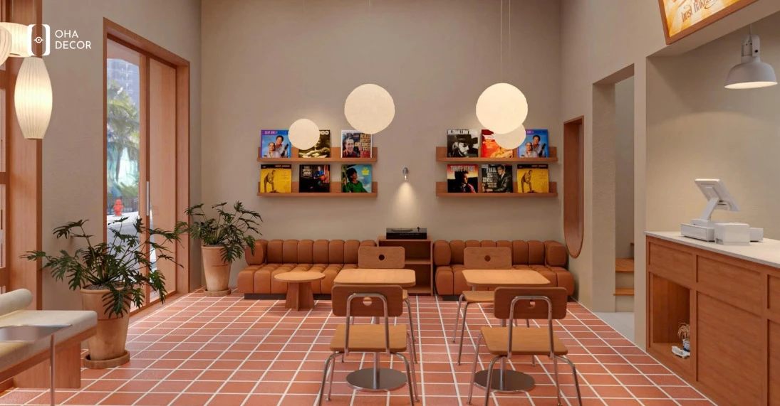 thiết kế thi công quán cafe Quảng Ngãi