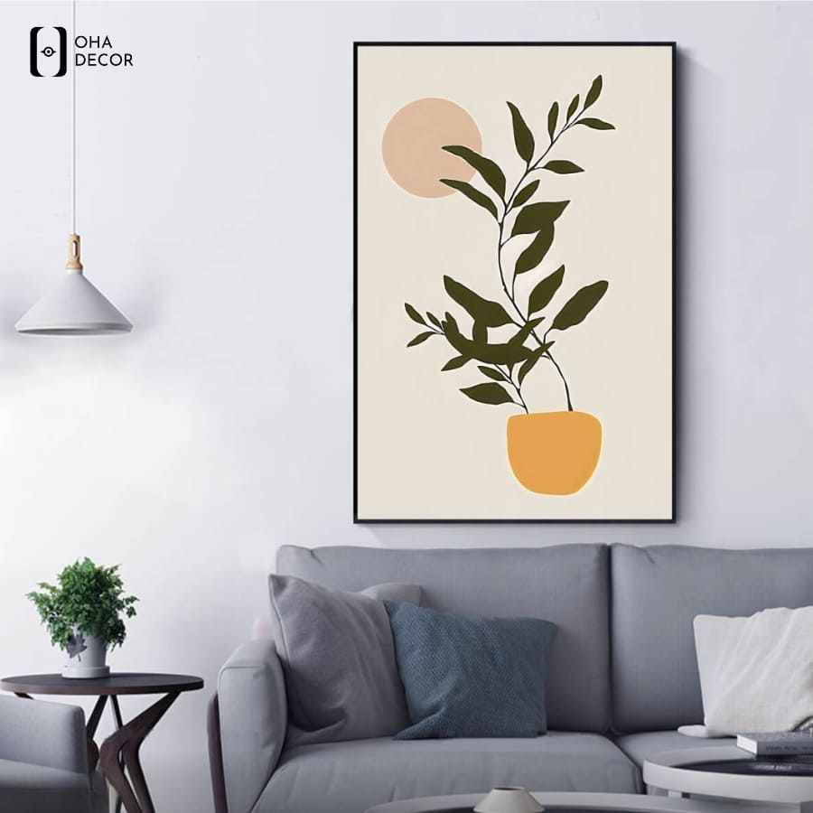 Thổi Hồn Nghệ Thuật Vào Không Gian Với Tranh đơn BOHO Tối Giản Minimalism Lá Cây Lào Cai 2026 6 Tranh đơn BOHO Tối Giản Minimalism Lá Cây Lào Cai được phân phối uy tín bởi Oha Decor với độ hoàn thiện sắc nét