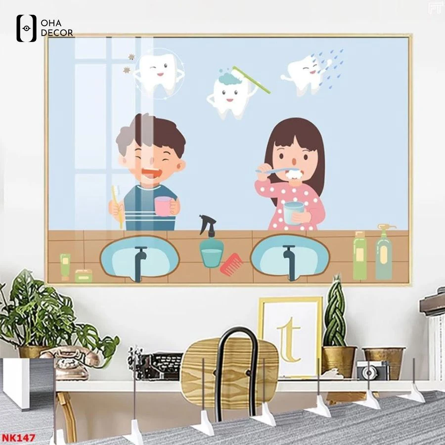 Oha Decor chuyên cung cấp dòng tranh nha khoa dễ thương Tuyên Quang tráng gương cao cấp