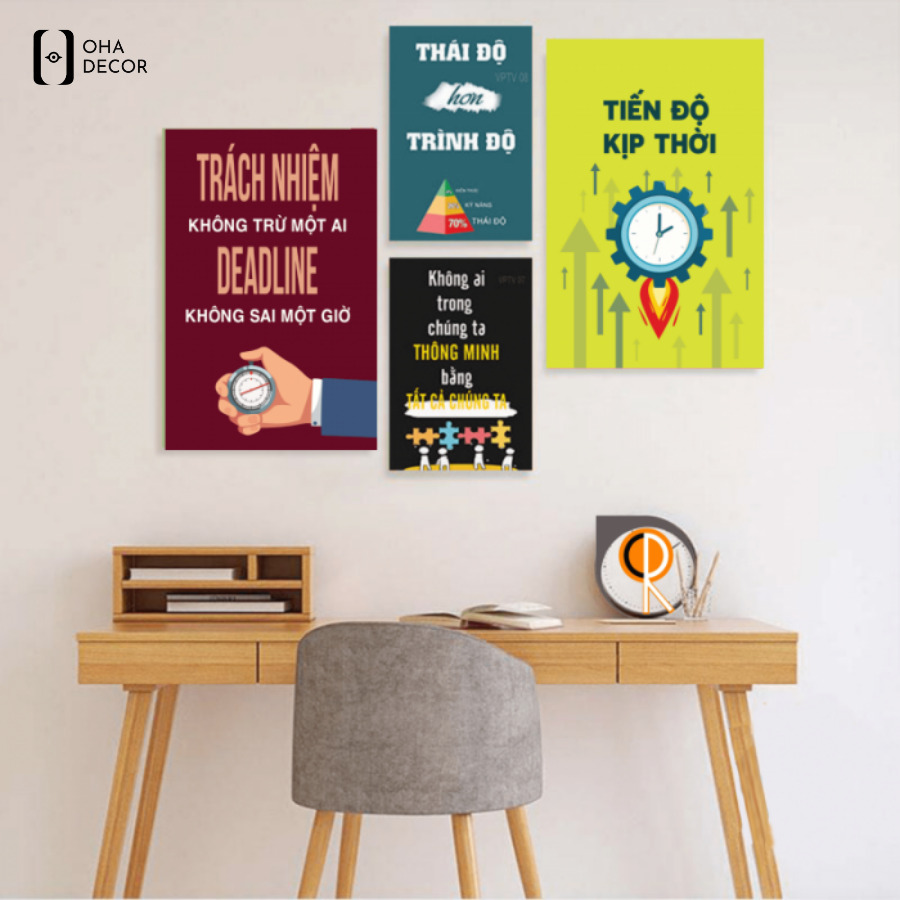 Tranh động lực slogan lớp học Đà Lạt truyền cảm hứng học tập 4 Bố trí tranh động lực slogan lớp học Đà Lạt tại vị trí dễ quan sát