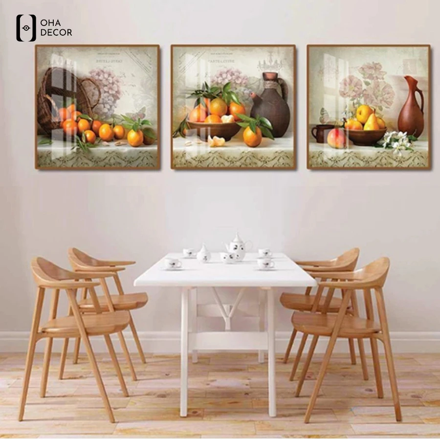 Tranh canvas phòng bếp dễ thương Đà Lạt tạo điểm nhấn ấm áp 2 Mẫu tranh canvas phòng bếp dễ thương Đà Lạt nổi bật