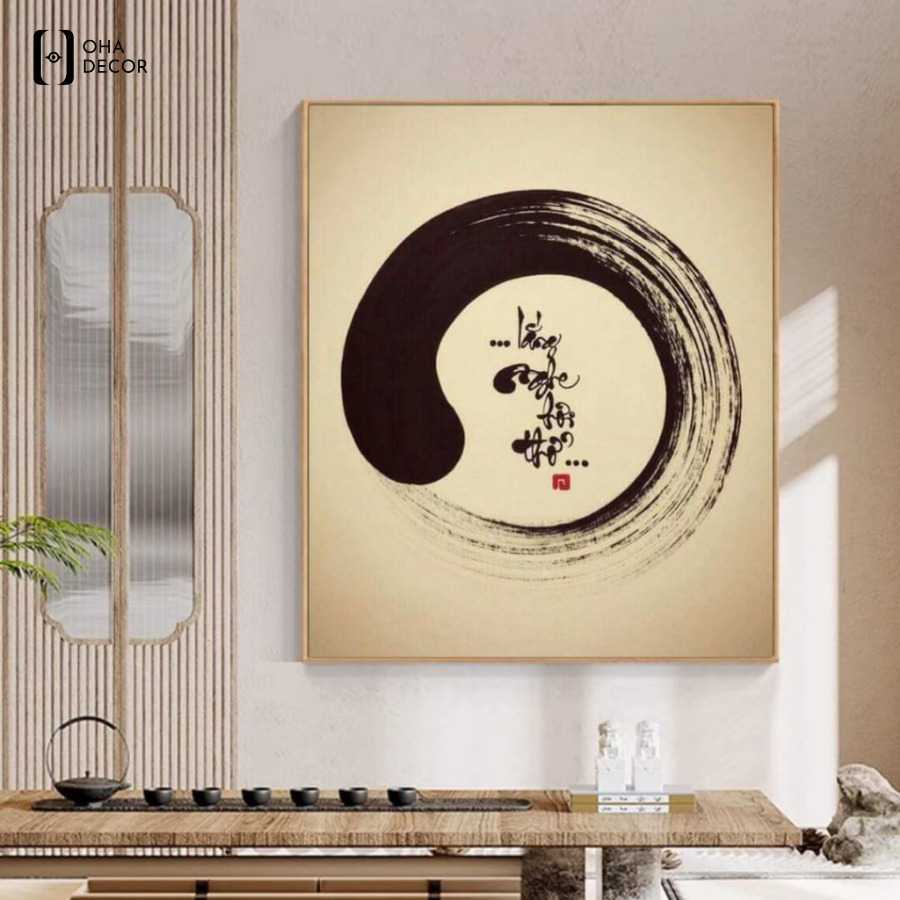 Tranh canvas cho phòng thiền Tiền Giang mang lại nguồn năng lượng tích cực