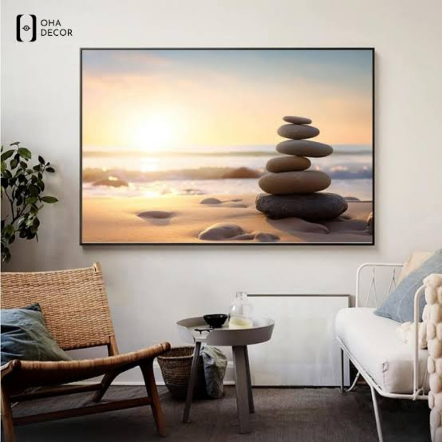 Tranh canvas cho phòng thiền Tiền Giang tạo cảm giác thư thái