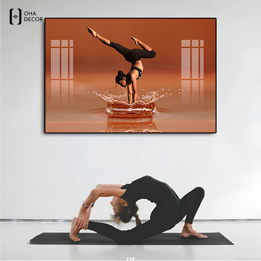 Tranh đẹp cho phòng yoga Tiền Giang tạo nên không gian cân bằng và cảm hứng 3 Tranh đẹp cho phòng yoga Tiền Giang tạo cảm giác thư giãn