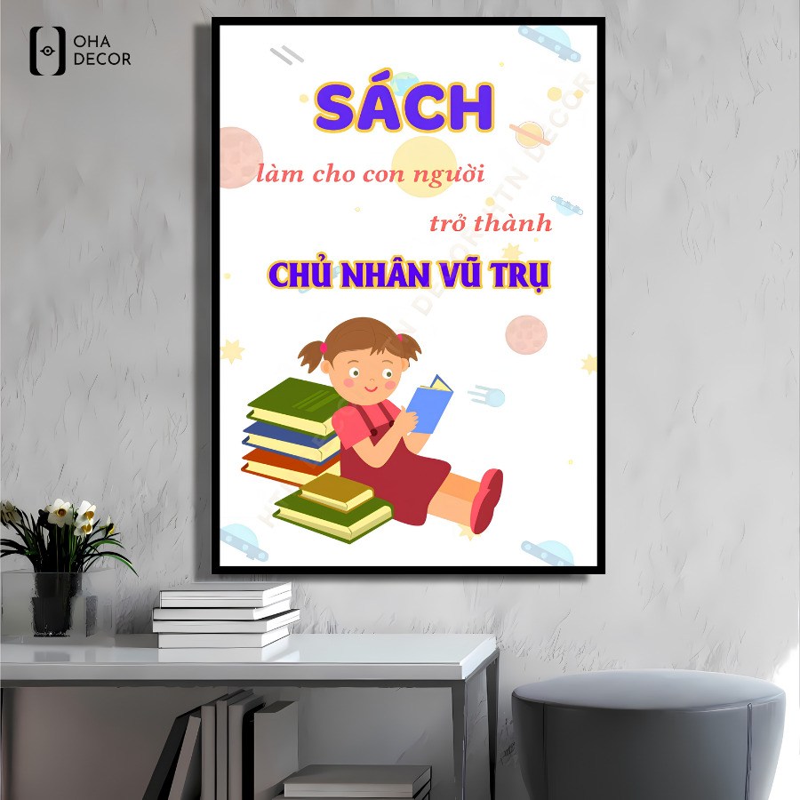 Tranh động lực slogan lớp học Đà Lạt truyền cảm hứng học tập 5 Tranh động lực slogan lớp học Đà Lạt tại Oha Decor