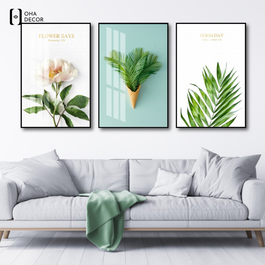 Tranh lá cây decor spa Tiền Giang – Thổi làn gió thiên nhiên vào không gian 1 Tranh lá cây decor spa Tiền Giang biến đổi không gian thêm sinh động