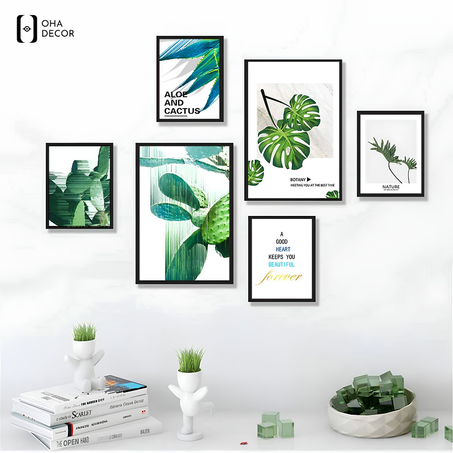 Tranh lá cây decor spa Tiền Giang – Thổi làn gió thiên nhiên vào không gian 3 Tranh lá cây decor spa Tiền Giang tạo cảm giác gần gũi với thiên nhiên