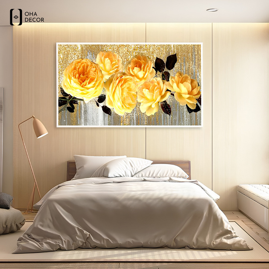 Bí quyết lựa chọn tranh treo đầu giường Vĩnh Long từ góc nhìn chuyên gia 2 Tranh treo đầu giường Vĩnh Long có kích thước lớn